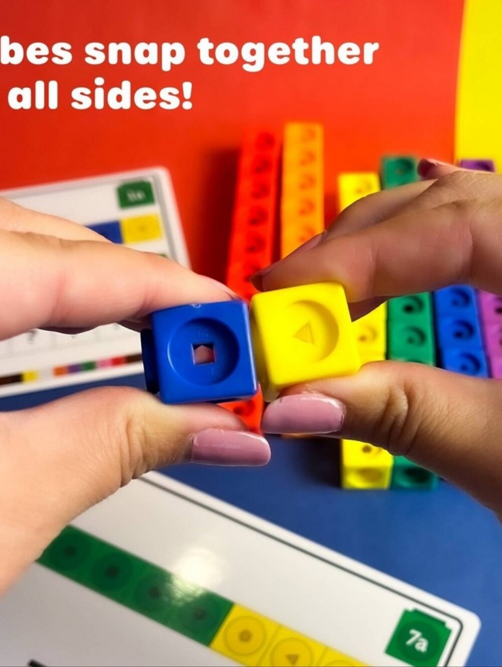 Learning Resources MathLink Cubes Early Math Activity Set 115pc LER4286 NEW NIB - Picture 6 of 11